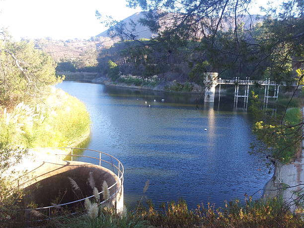 Hollywood reservoir / Hollywood lake stock photo