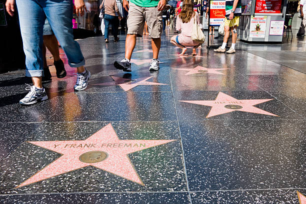 Hollywood Walk of Fame stock photo