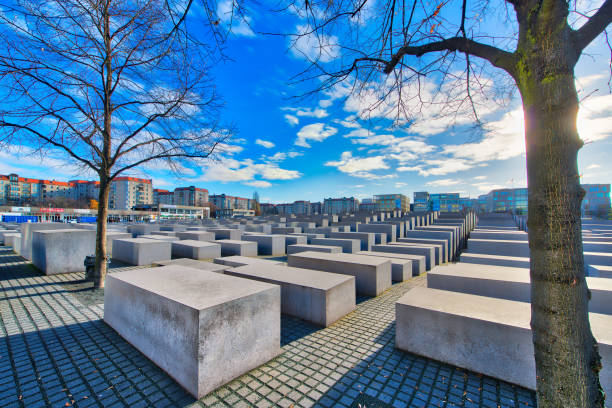 Holocaust Memorial Berlin Germany stock photo