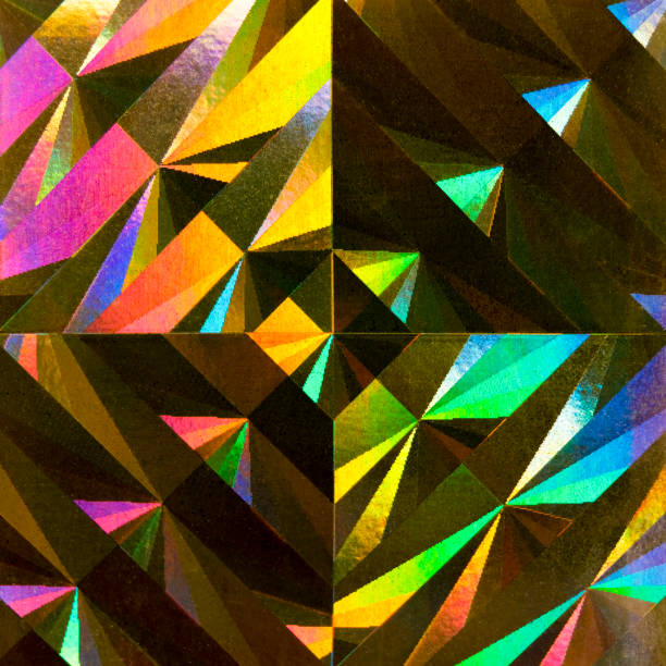 fondo abstracto macro colores holográficos - kaleidoscope fotografías e imágenes de stock