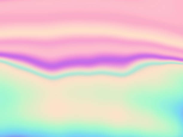 голографическая фольга красочные пастельные неоновые мраморные хипстер текстуры разноцветные перл размытый узор - holographic foil стоковые фото и изображения
