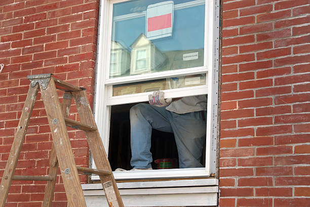 Home Improvement - Window Installation stock photo
