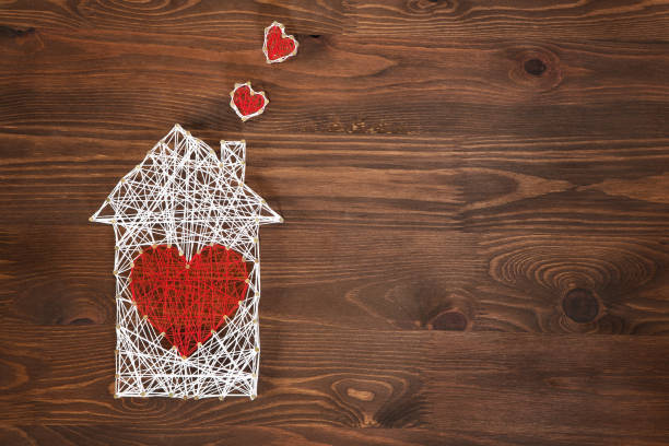 Home sweet home  string art stock pictures, royalty-free photos & images