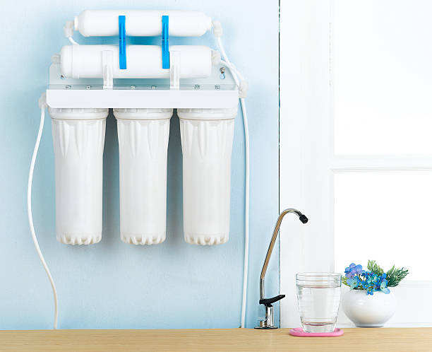 Home water filters type stock photo