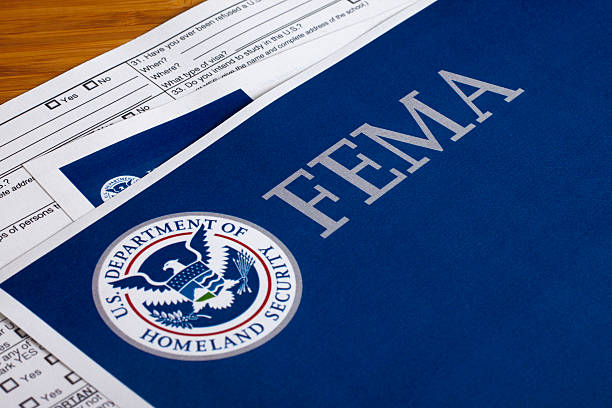 FEMA US Homeland Security Form stock photo