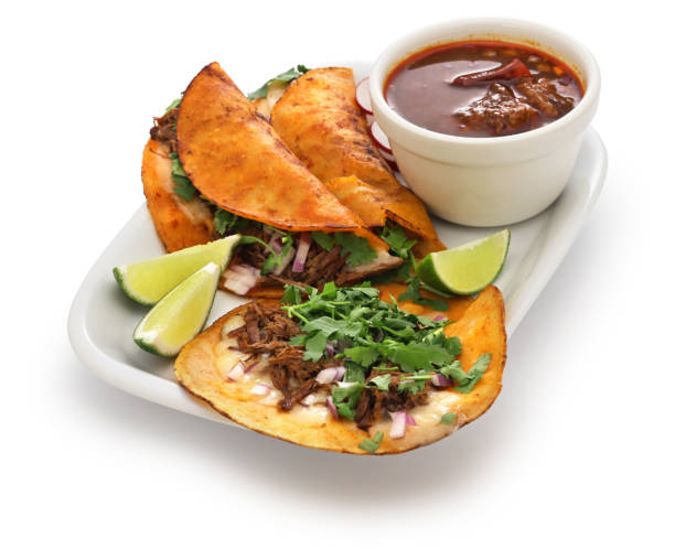 homemade beef birria tacos - tijuana 個照片及圖片檔