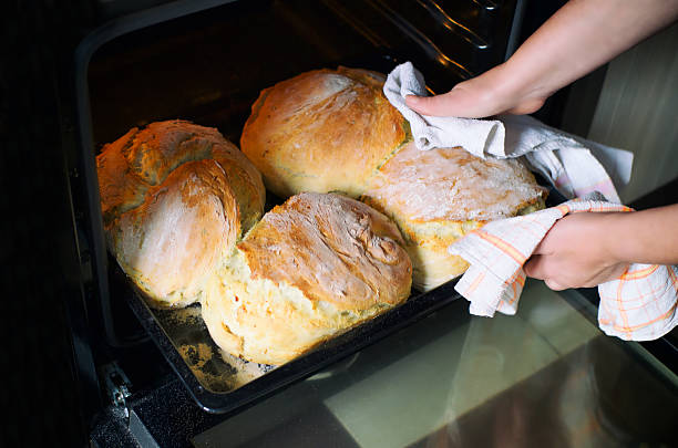 Homemade bread. stock photo