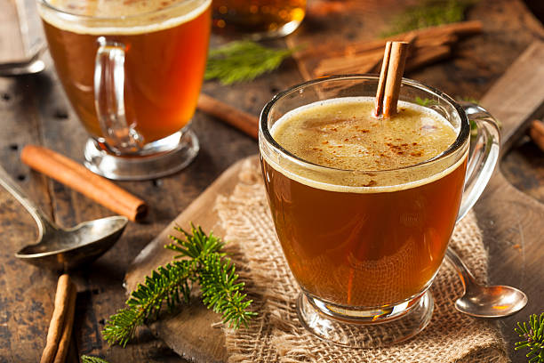 Homemade Hot Buttered Rum Homemade Hot Buttered Rum for the Holidays rum stock pictures, royalty-free photos & images