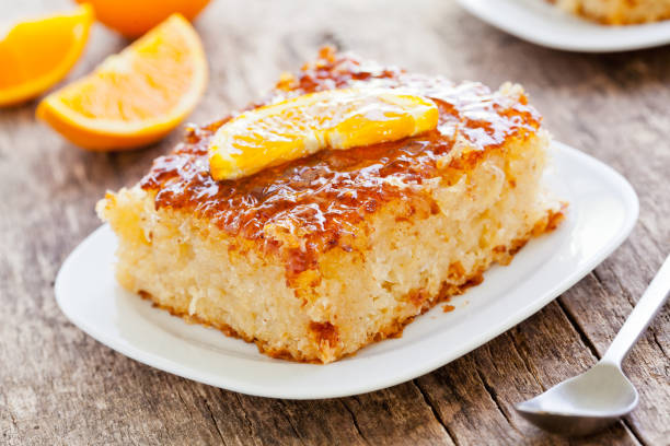 Homemade Orange Cake stock photo