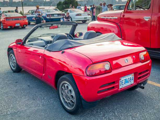 1991 Honda Beat Dartmouth, Nova Scotia, Canada - August 20, 2009  : 1991 Honda Beat at Annual A&W Community Cruise Event on August 20, 2009, Woodside Ferry Terminal parking lot, Dartmouth Nova Scotia. 1991 stock pictures, royalty-free photos & images