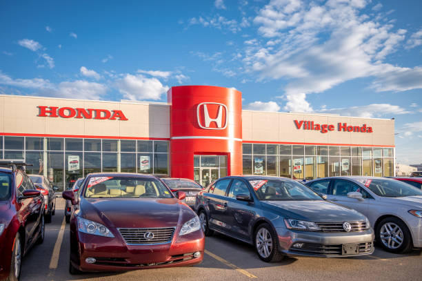 Honda dealership, Calgary stock photo
