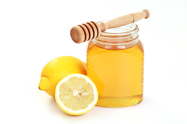 honey and lemon stock photo
