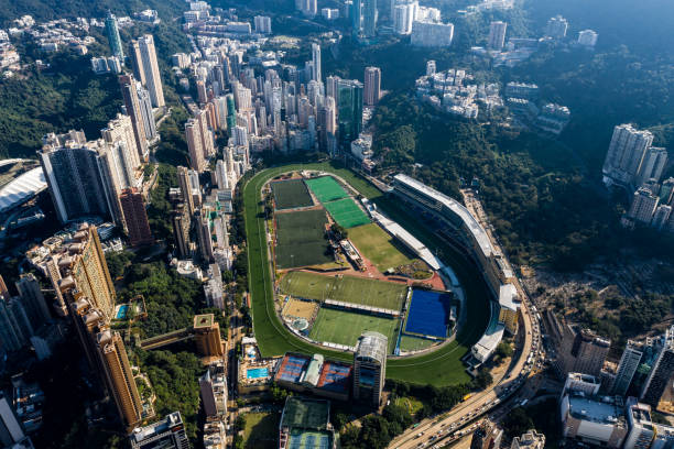 Hong Kong, Happy Valley Hong Kong, Happy Valley, Residential District in Hong Kong. equipacion fútbol stock pictures, royalty-free photos & images