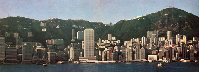 70年代拍攝的香港全景