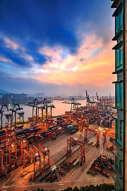 Hong Kong International Wharf 2016 stock photo