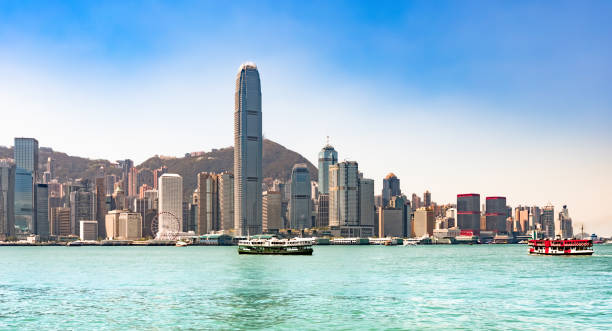 Hong Kong skyline. Panorama stock photo