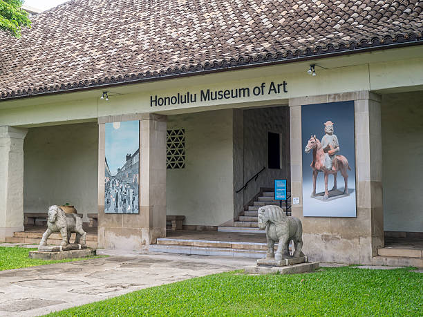 Honolulu Museum of Art stock photo