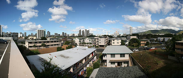 Honolulu Skyline stock photo