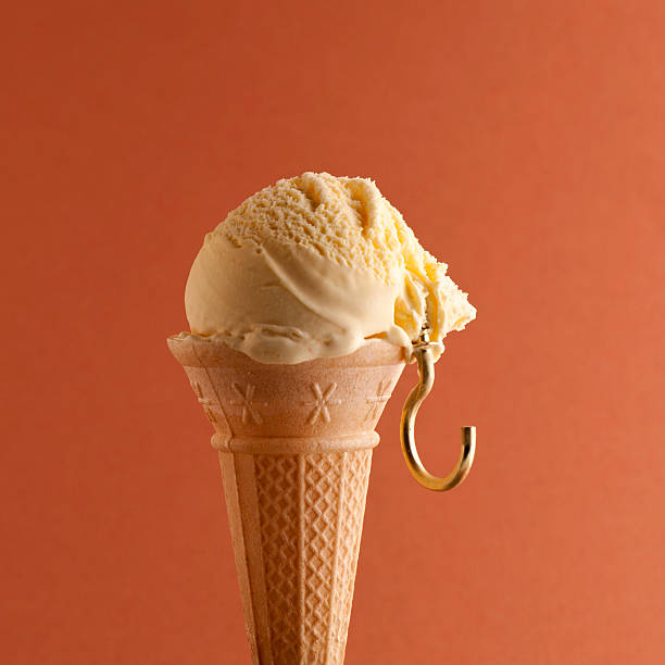 Hooked On Sugar; Ice Cream stock photo
