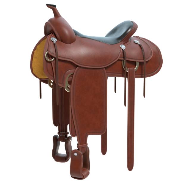Horse Saddle 3d illustration of a Horse Saddle saddle stock pictures, royalty-free photos & images