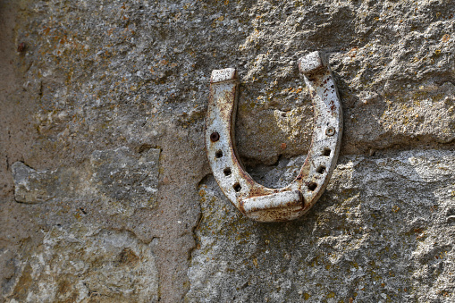 Horseshoe on the wall