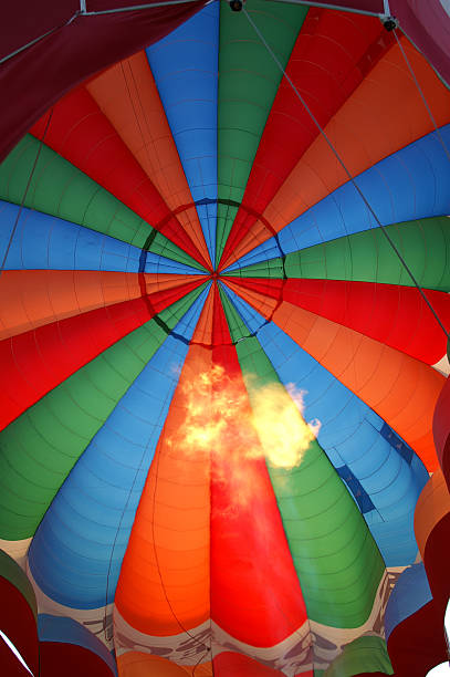 hot air balloon on fire  zero gravity carnival ride stock pictures, royalty-free photos & images