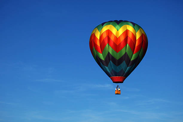 hot air balloon stock photo