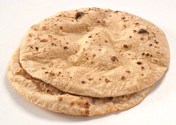 Hot Chapati A traditional Pakistani and Indian bread chapatti stock pictures, royalty-free photos & images