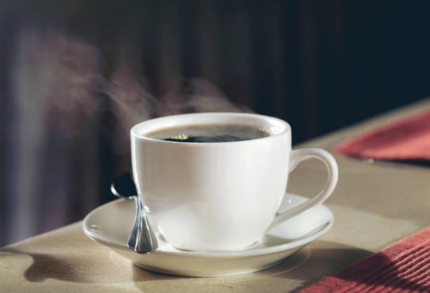 Hot coffee on the table Hot coffee on the table black coffee stock pictures, royalty-free photos & images