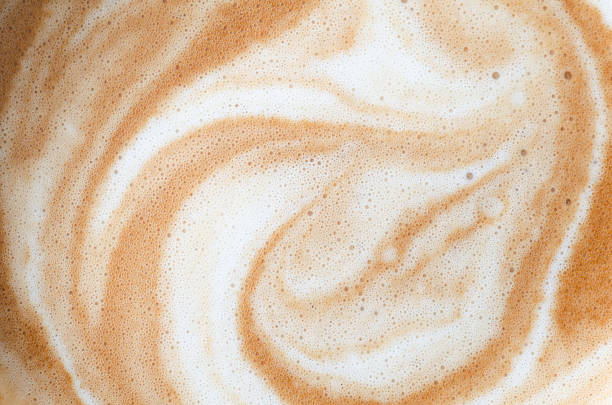 hot coffee surface background - cappuccino stockfoto's en -beelden