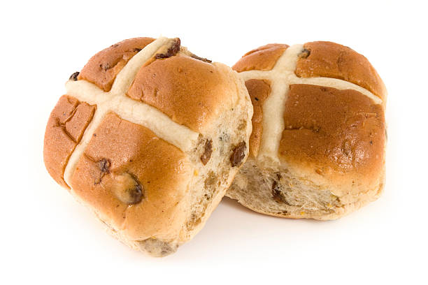 Hot Cross Buns  good friday stock pictures, royalty-free photos & images