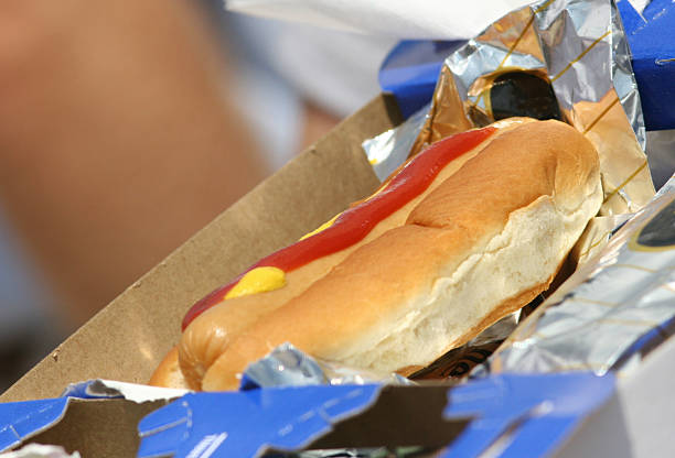 Hot dog stock photo