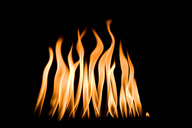 Hot Flames stock photo