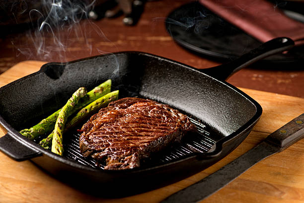 Hot Grilled Steak - XXXL stock photo
