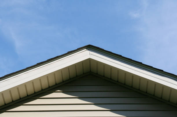 House Roof Peak The peak of a house roof beam stock pictures, royalty-free photos & images