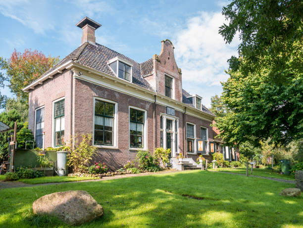 House Roordastate in Warga in Leeuwarden, Friesland, Netherlands stock photo