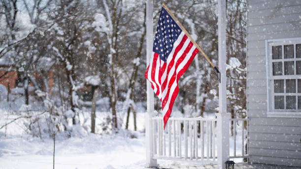 68 Usa Flag Snow House Stock Photos, Pictures & Royalty-Free Images - iStock