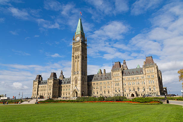 Houses of Parliament - Ottawa stock photo