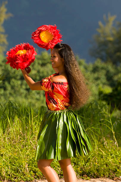 Hula dancer stock photo