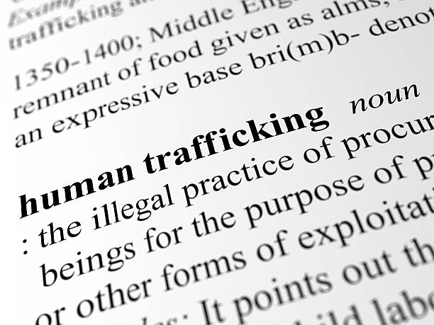 human trafficking stock photo