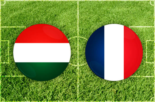 匈牙利 vs 法國足球比賽 - euro world cup qualifiers 個照片及圖片檔