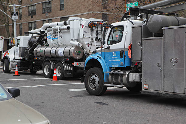 Hurricane Sandy Clean Up Con Edison Vacuum Trucks NYC
