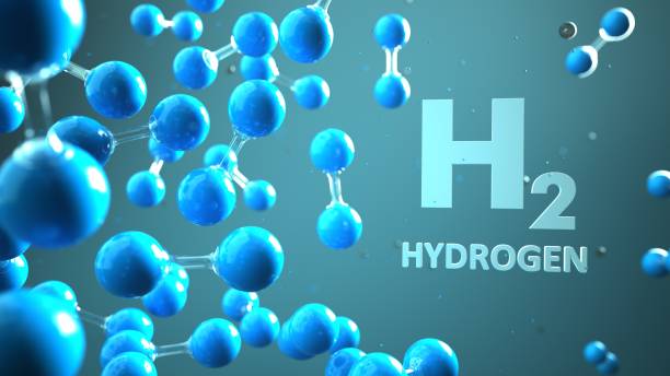h2 wasserstoffmolekül - hydrogen transport stock-fotos und bilder