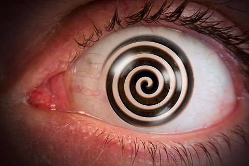 Hypnosis Swirl Eyeball Stock Photo - Download Image Now - iStock