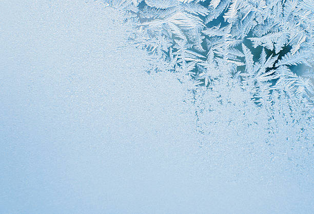 Ice background Frost on window ice crystal stock pictures, royalty-free photos & images