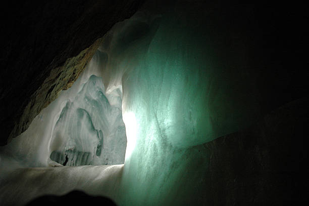 Ice Cave stock photo