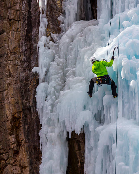 Ice Climber stock photo