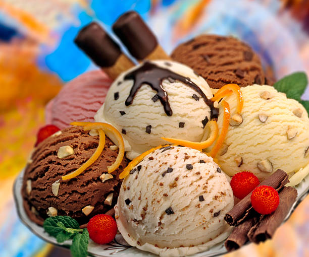 Ice cream stock photo