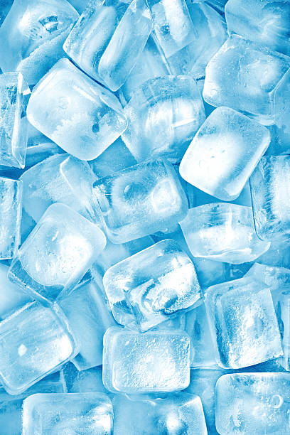 Ice cubes stock photo
