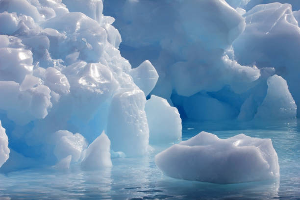 isberget skulptur i antarktiska halvön - climate change background bildbanksfoton och bilder
